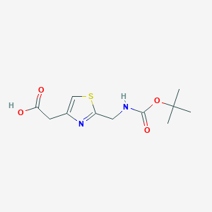 2-(2-(((tert-Butoxycarbonyl)amino)methyl)thiazol-4-yl)acetic acid