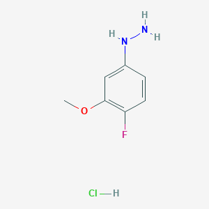 (4-Fluoro-3-methoxyphenyl)hydrazine hydrochloride