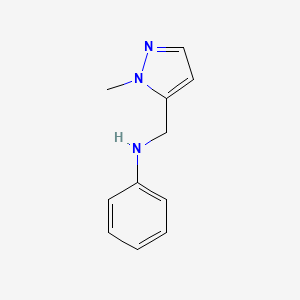 N-((1-Methyl-1H-pyrazol-5-yl)methyl)aniline