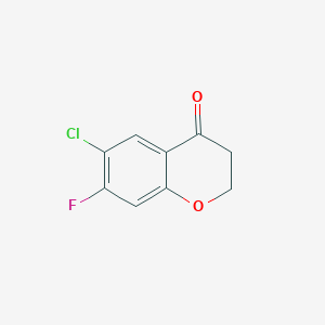 6-chloro-7-fluoro-3,4-dihydro-2H-1-benzopyran-4-one