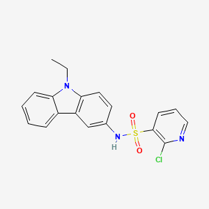 2-chloro-N-(9-ethyl-9H-carbazol-3-yl)pyridine-3-sulfonamide
