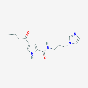 4-butyryl-N-[3-(1H-imidazol-1-yl)propyl]-1H-pyrrole-2-carboxamide
