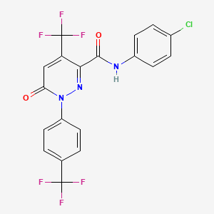 N-(4-chlorophenyl)-6-oxo-4-(trifluoromethyl)-1-[4-(trifluoromethyl)phenyl]pyridazine-3-carboxamide