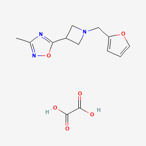 5-(1-(Furan-2-ylmethyl)azetidin-3-yl)-3-methyl-1,2,4-oxadiazole oxalate