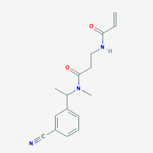 N-[1-(3-Cyanophenyl)ethyl]-N-methyl-3-(prop-2-enoylamino)propanamide