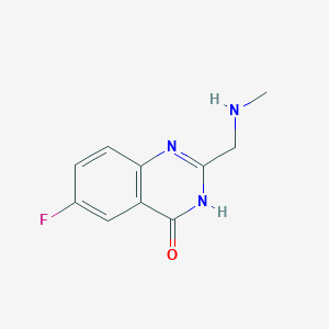 6-fluoro-2-((methylamino)methyl)quinazolin-4(3H)-one