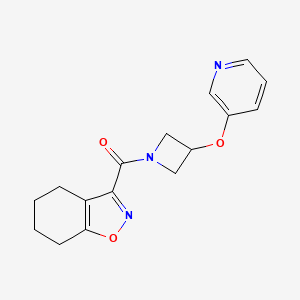 (3-(Pyridin-3-yloxy)azetidin-1-yl)(4,5,6,7-tetrahydrobenzo[d]isoxazol-3-yl)methanone