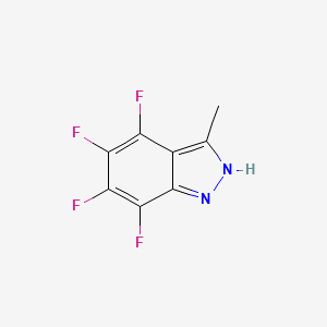 molecular formula C8H4F4N2 B3020811 4,5,6,7-tetrafluoro-3-methyl-1H-indazole CAS No. 220057-70-5