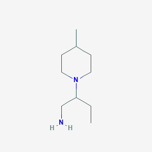 molecular formula C10H22N2 B3020819 2-(4-Methylpiperidin-1-yl)butan-1-amine CAS No. 953737-29-6
