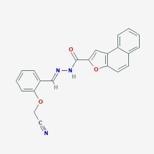 molecular formula C22H15N3O3 B302082 N'-{(E)-[2-(cyanomethoxy)phenyl]methylidene}naphtho[2,1-b]furan-2-carbohydrazide 