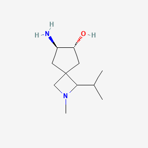 (6R,7R)-7-Amino-2-methyl-3-propan-2-yl-2-azaspiro[3.4]octan-6-ol