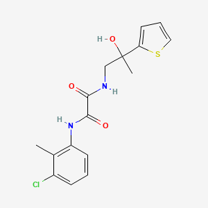 N1-(3-chloro-2-methylphenyl)-N2-(2-hydroxy-2-(thiophen-2-yl)propyl)oxalamide