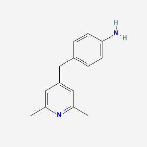 4-[(2,6-Dimethylpyridin-4-yl)methyl]aniline