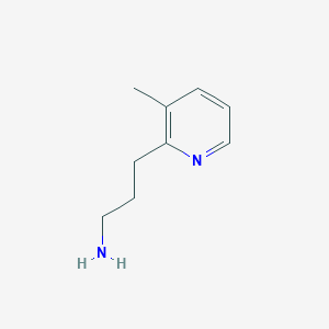 molecular formula C9H14N2 B3020838 3-(3-Methylpyridin-2-yl)propan-1-amine CAS No. 1000512-96-8