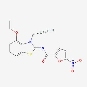 N-(4-ethoxy-3-prop-2-ynyl-1,3-benzothiazol-2-ylidene)-5-nitrofuran-2-carboxamide