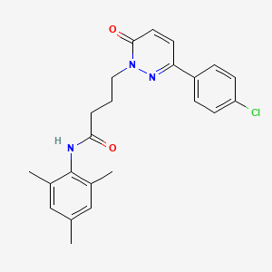 4-(3-(4-chlorophenyl)-6-oxopyridazin-1(6H)-yl)-N-mesitylbutanamide