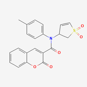 N-(1,1-dioxido-2,3-dihydrothiophen-3-yl)-2-oxo-N-(p-tolyl)-2H-chromene-3-carboxamide
