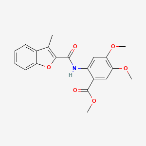 Methyl 4,5-dimethoxy-2-{[(3-methyl-1-benzofuran-2-yl)carbonyl]amino}benzoate