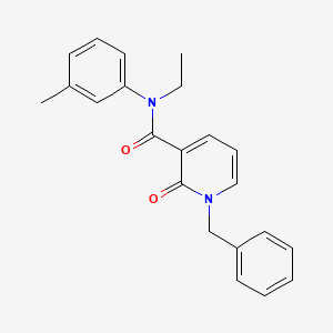 1-benzyl-N-ethyl-N-(3-methylphenyl)-2-oxopyridine-3-carboxamide
