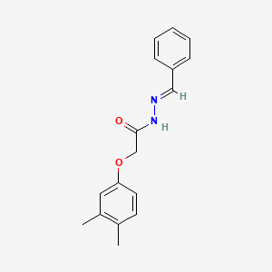 (E)-N'-benzylidene-2-(3,4-dimethylphenoxy)acetohydrazide