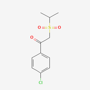 molecular formula C11H13ClO3S B3020892 1-(4-Chlorophenyl)-2-(isopropylsulfonyl)-1-ethanone CAS No. 344267-26-1