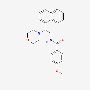 molecular formula C25H28N2O3 B3020894 4-ethoxy-N-(2-morpholino-2-(naphthalen-1-yl)ethyl)benzamide CAS No. 941932-12-3