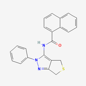 N-(2-phenyl-4,6-dihydro-2H-thieno[3,4-c]pyrazol-3-yl)-1-naphthamide