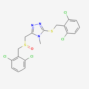 3-[(2,6-dichlorobenzyl)sulfanyl]-5-{[(2,6-dichlorobenzyl)sulfinyl]methyl}-4-methyl-4H-1,2,4-triazole