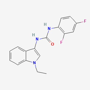 1-(2,4-difluorophenyl)-3-(1-ethyl-1H-indol-3-yl)urea