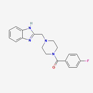 (4-((1H-benzo[d]imidazol-2-yl)methyl)piperazin-1-yl)(4-fluorophenyl)methanone