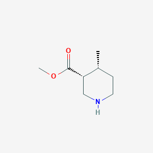 molecular formula C8H15NO2 B3020922 methyl (3R,4R)-4-methylpiperidine-3-carboxylate CAS No. 1009376-68-4