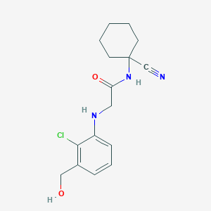 2-{[2-chloro-3-(hydroxymethyl)phenyl]amino}-N-(1-cyanocyclohexyl)acetamide