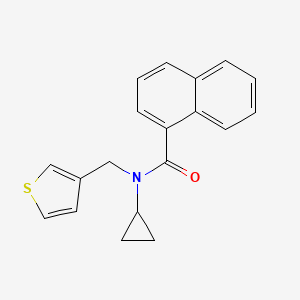 molecular formula C19H17NOS B3020940 N-cyclopropyl-N-(thiophen-3-ylmethyl)-1-naphthamide CAS No. 1234919-65-3