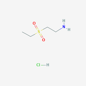 molecular formula C4H12ClNO2S B3020962 2-(Ethylsulfonyl)ethanamine hydrochloride CAS No. 595596-97-7
