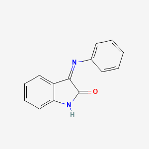 molecular formula C14H10N2O B3020964 3-(Phenylimino)oxindole CAS No. 101671-27-6