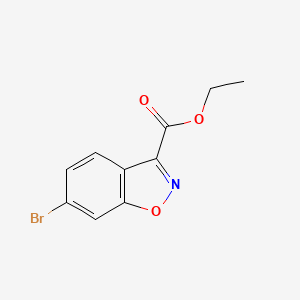 molecular formula C10H8BrNO3 B3020972 Ethyl 6-bromobenzo[d]isoxazole-3-carboxylate CAS No. 651780-27-7