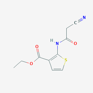 molecular formula C10H10N2O3S B3020978 Ethyl 2-[(cyanoacetyl)amino]thiophene-3-carboxylate CAS No. 667436-00-2