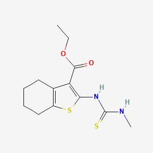 molecular formula C13H18N2O2S2 B3020979 Ethyl 2-(3-methylthioureido)-4,5,6,7-tetrahydrobenzo[b]thiophene-3-carboxylate CAS No. 51486-13-6