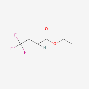 molecular formula C7H11F3O2 B3020980 Ethyl 2-methyl-4,4,4-trifluorobutyrate CAS No. 143484-00-8