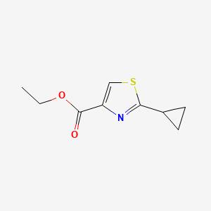 molecular formula C9H11NO2S B3020984 Ethyl 2-cyclopropylthiazole-4-carboxylate CAS No. 135207-08-8