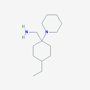 (4-Ethyl-1-piperidin-1-ylcyclohexyl)methylamine