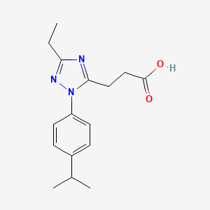 3-[3-ethyl-1-(4-isopropylphenyl)-1H-1,2,4-triazol-5-yl]propanoic acid