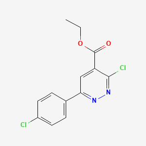 B3021029 Ethyl 3-chloro-6-(4-chlorophenyl)pyridazine-4-carboxylate CAS No. 220287-28-5