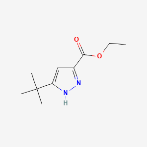 molecular formula C10H16N2O2 B3021035 ethyl 3-tert-butyl-1H-pyrazole-5-carboxylate CAS No. 916791-97-4