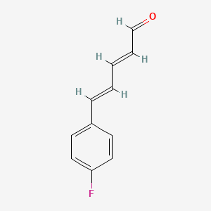 molecular formula C11H9FO B3021045 (2E,4E)-5-(4-fluorophenyl)penta-2,4-dienal CAS No. 106485-23-8