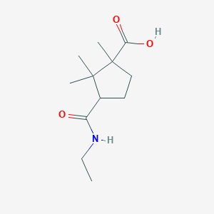 molecular formula C12H21NO3 B3021057 3-[(Ethylamino)carbonyl]-1,2,2-trimethylcyclopentanecarboxylic acid CAS No. 627844-39-7