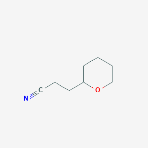 molecular formula C8H13NO B3021093 3-(Oxan-2-yl)propanenitrile CAS No. 97346-32-2