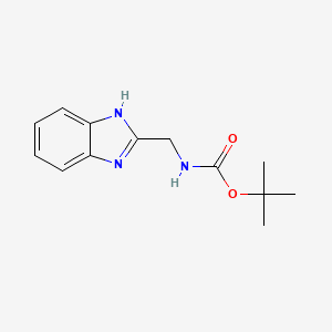 molecular formula C13H17N3O2 B3021116 tert-Butyl ((1H-benzo[d]imidazol-2-yl)methyl)carbamate CAS No. 189560-83-6
