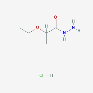 molecular formula C5H13ClN2O2 B3021124 2-Ethoxypropanohydrazide hydrochloride CAS No. 1049750-01-7