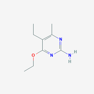 molecular formula C9H15N3O B3021125 4-Ethoxy-5-ethyl-6-methyl-2-pyrimidinamine CAS No. 1060817-07-3
